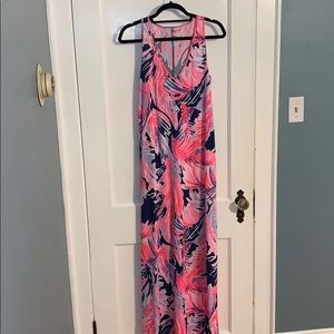 Lilly Pulitzer pink maxi dress size small